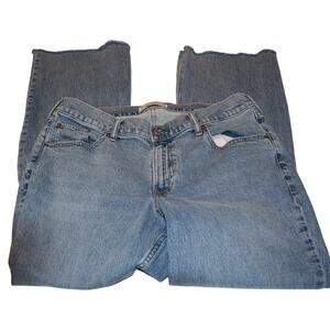 Abercrombie & Fitch Mid Rise Bootcut Jeans Size 32 Classic Blue Denim Y2K